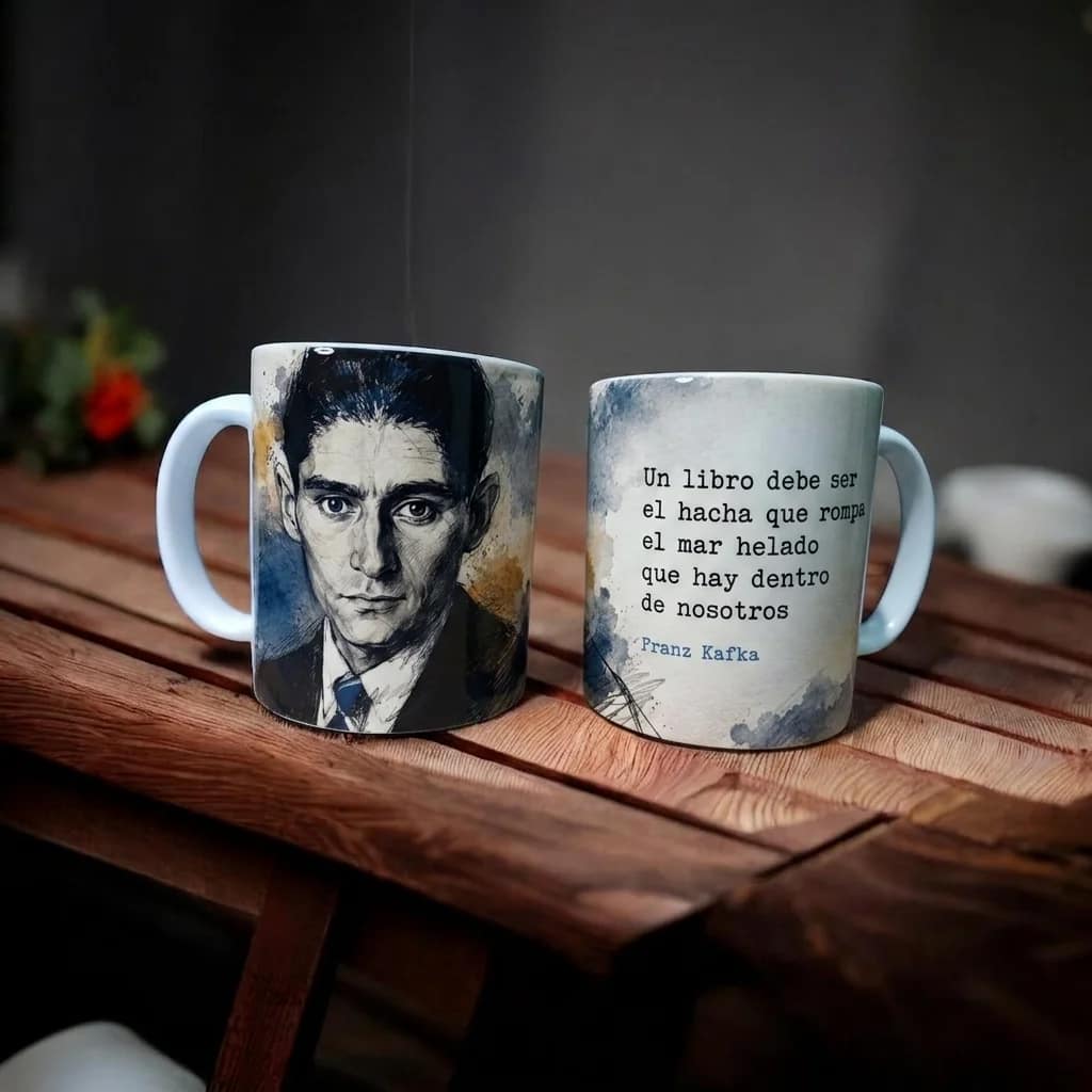 Duo de mug literario Poe + Kafka - Imagen 7