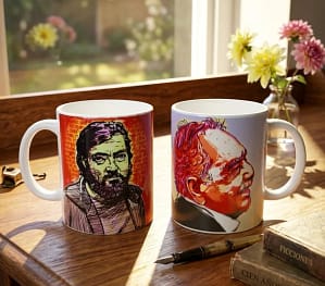 Duo de mug literario Cortázar + Gabo