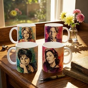 Colección de Mugs escritoras latinoamericanas