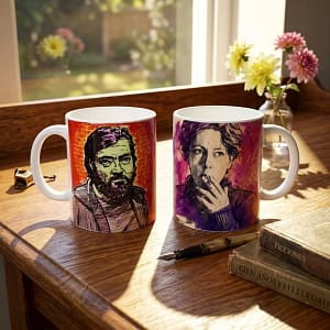 Duo de mug literario Pizarnik + Cortázar